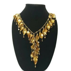 Murano Glass Statement Necklace Handmade NWOT